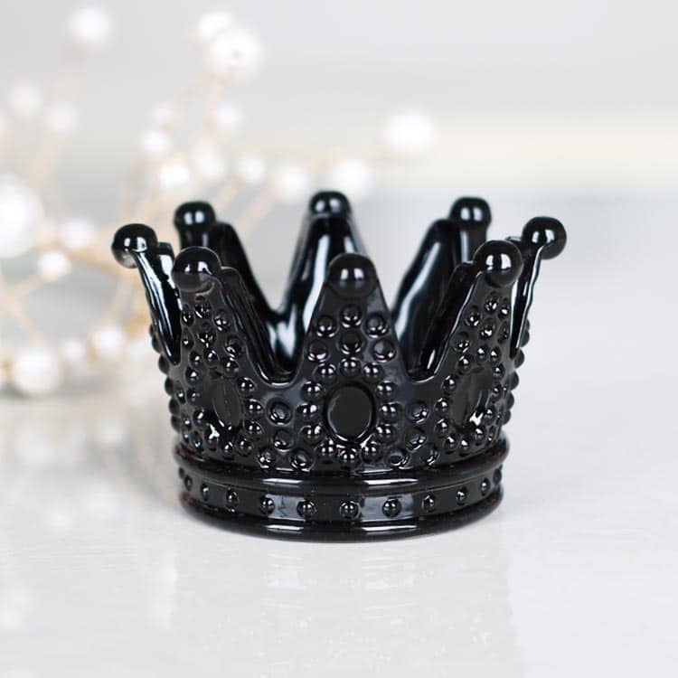 Cool black Crown Glass Ashtray and home decor