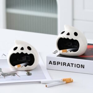 Cute Ashtray Halloween Ghost Ash Tray (Ceramic)