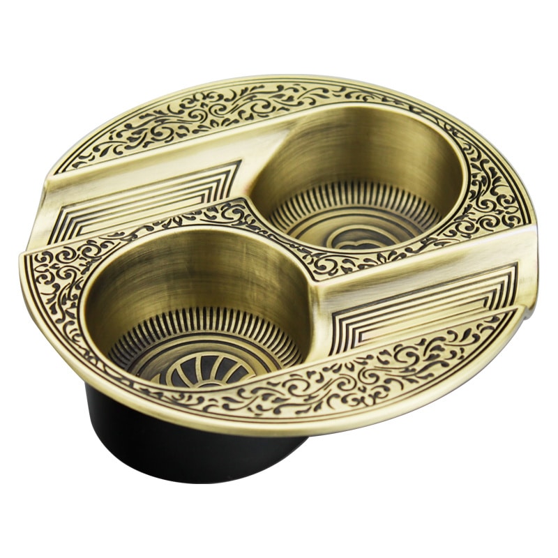 "Double Slot" - Cigar Ashtray Retro Style