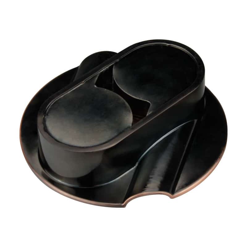 "Double Slot" - mini Cigar Ashtray - rear view