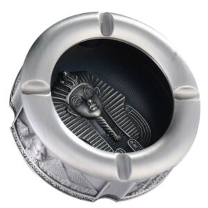 Metal Ashtray - Ancient Egyptian Style - Gold Silver