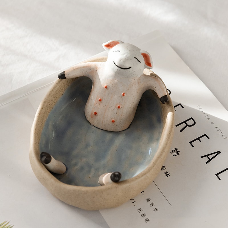 "Funny Pig" - Ceramic Ashtray