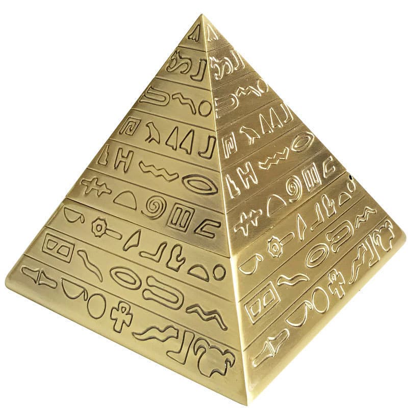 "Pyramid" - Metal Ashtray - Luxury Decor For Home And Office