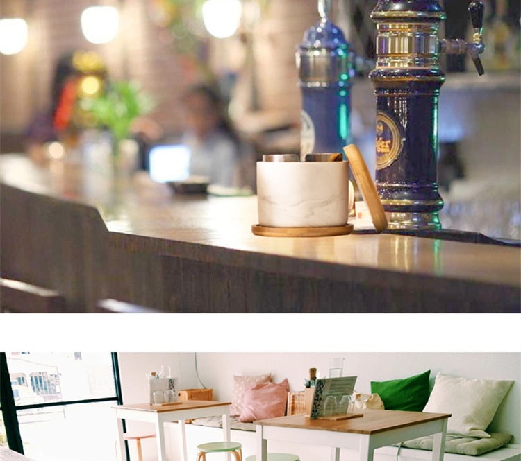 ashtray on bar table