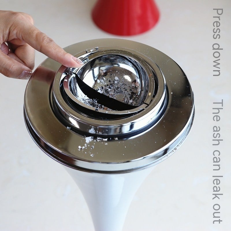 Ashtray Stand With Flip Lid