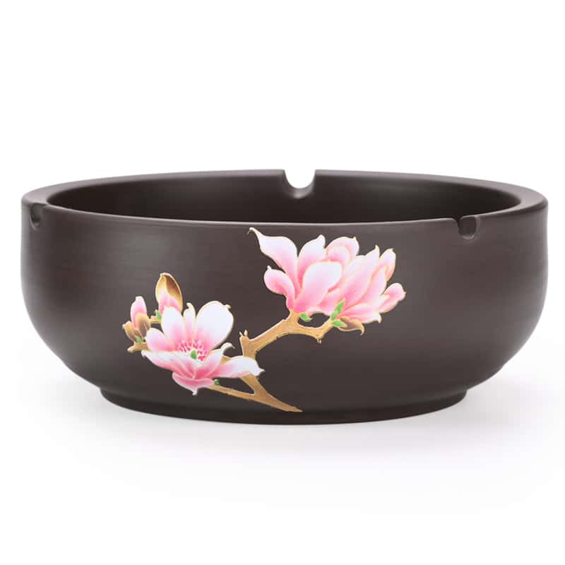 Beautiful Large Ceramic Ashtray With Painting