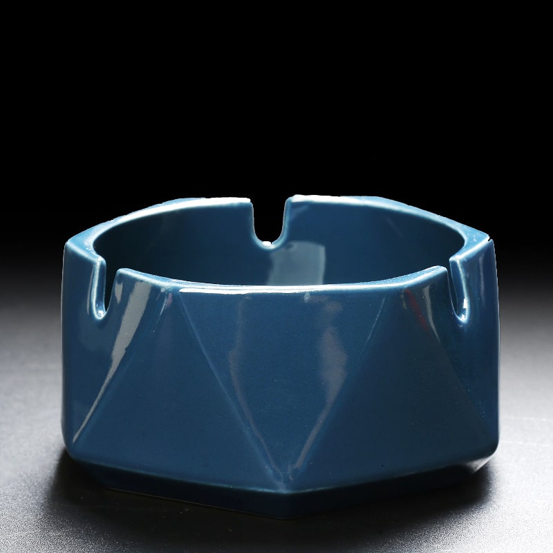 Blue Ashtray Ceramic