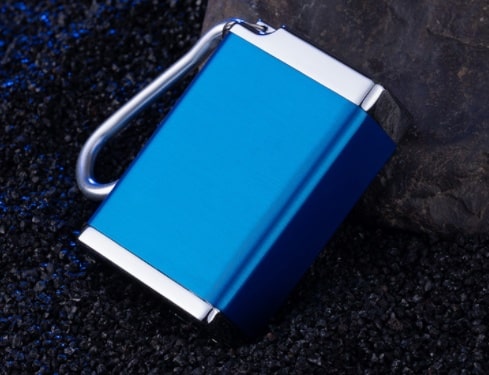 blue pocket Ashtray smokeless with key chain