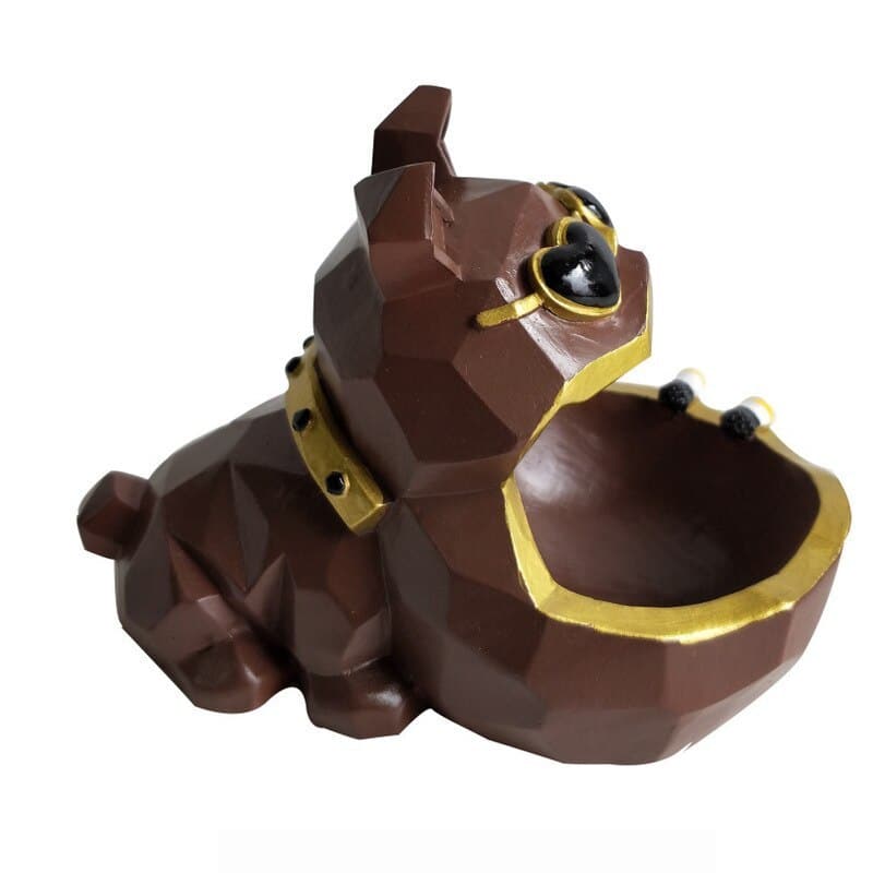 brown Cartoon Dog Resin Ashtray