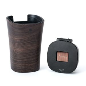 Car Ashtray - Wood Textured - With LED Light