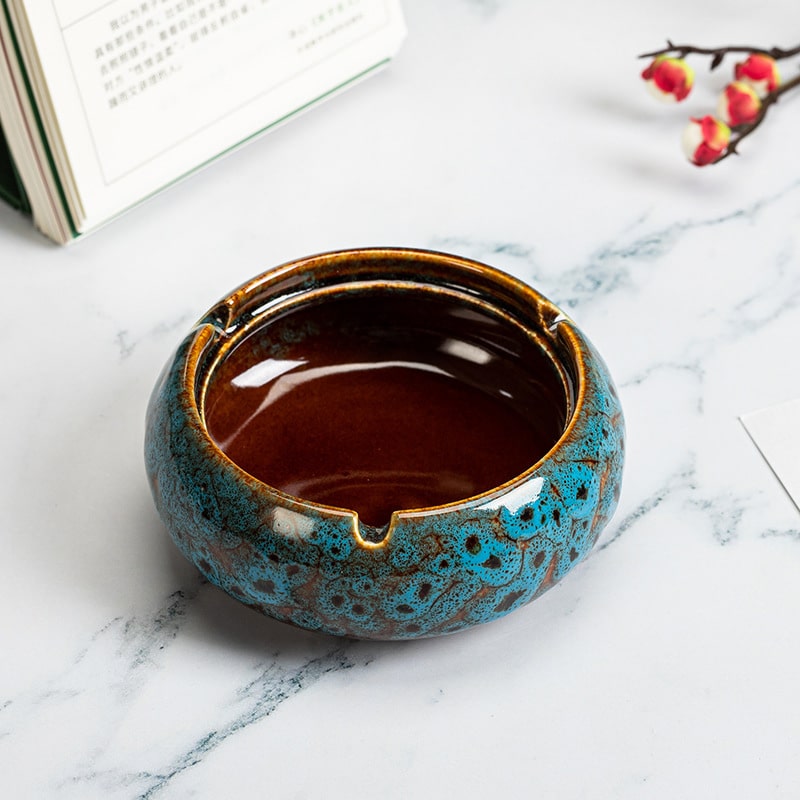 Ceramic Ashtray Blue