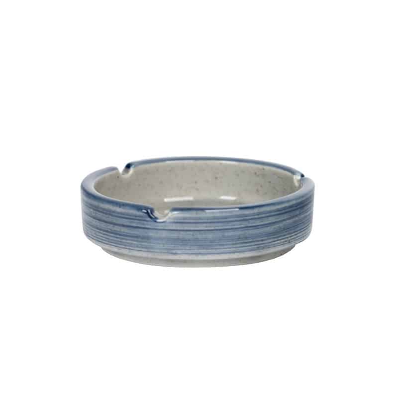 Ceramic Ashtray Blue Without Lid