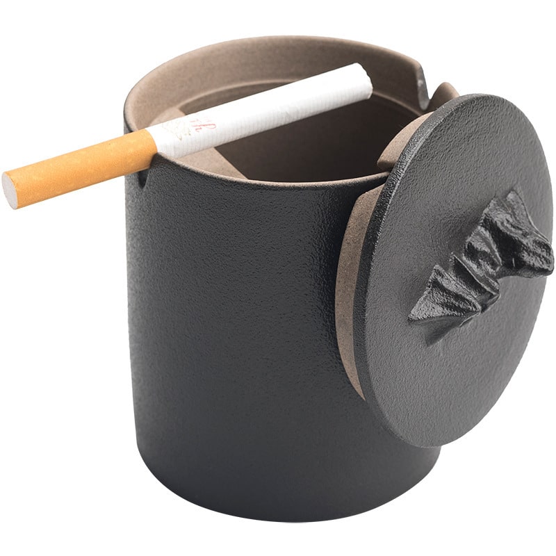 Ceramic Ashtray With Lid For Outside