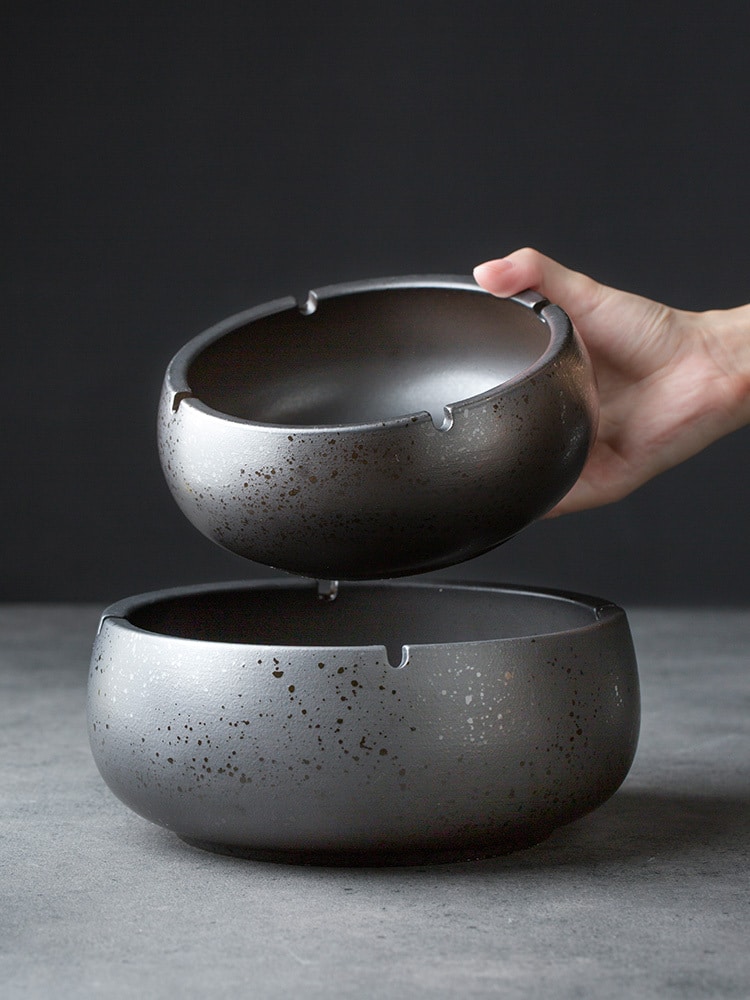 Ceramic Ashtrays For Four Cigarettes