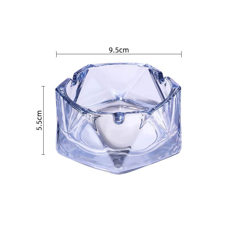 Classy Blue Glass Ashtray