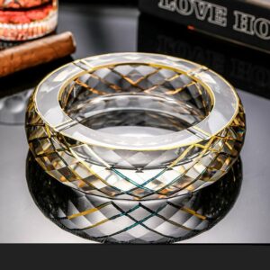 Classy Glass Ashtray Gilded