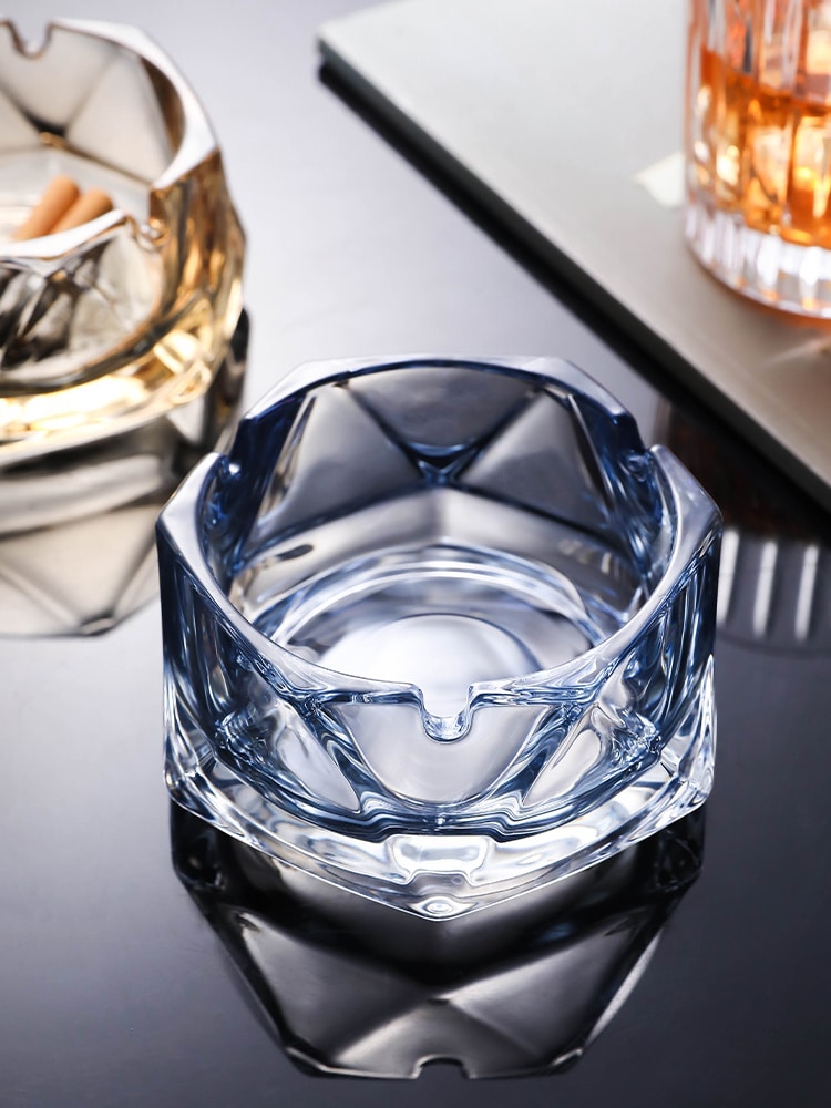 Classy Modern Crystal Glass Ashtray