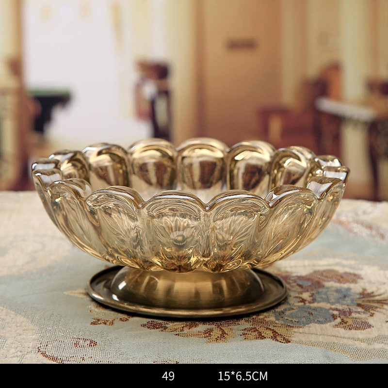 Classy Vintage Style Glass Ashtray On Stan