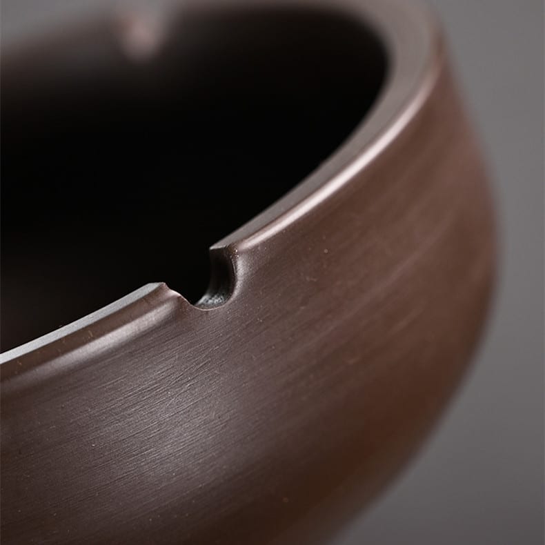 Closeup Photo Of Ceramic Ashtray