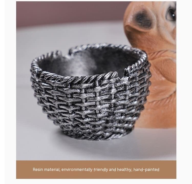 Closeup Photo Of Cute Dog Ashtray