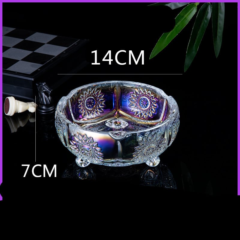 Colorful Crystal Glass Ashtray Dazzle Color