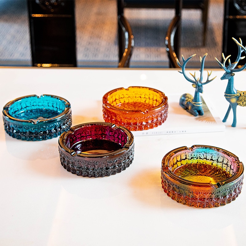 colorful Glass Ashtray colection