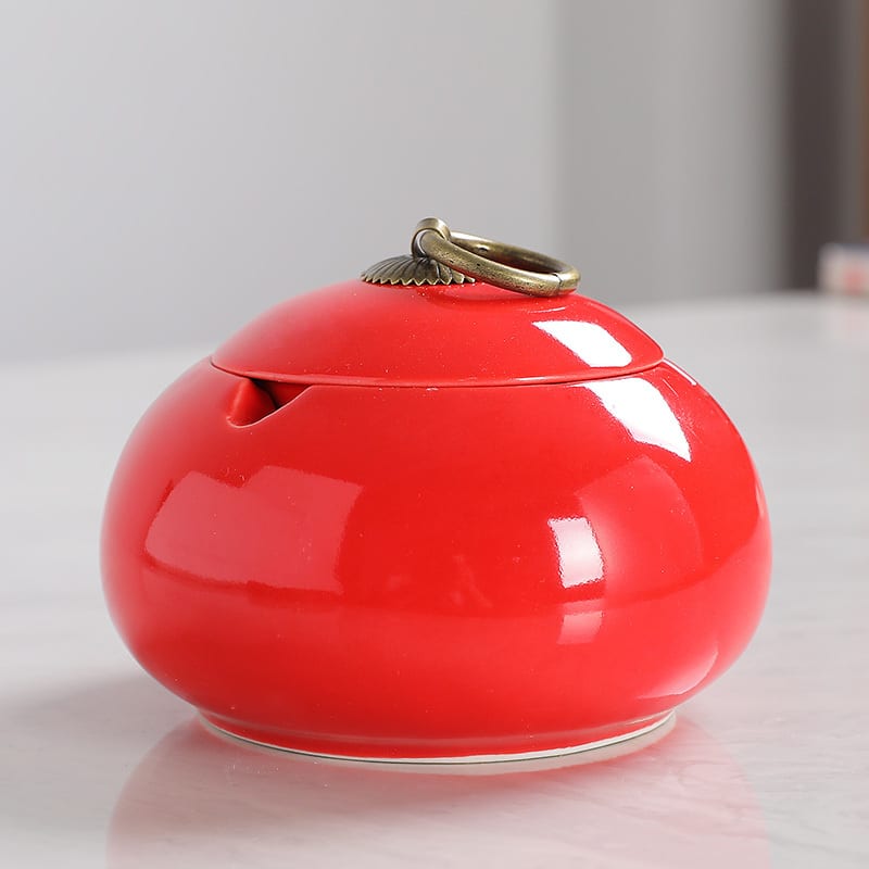 Colorful Outdoor Ashtray With Lid