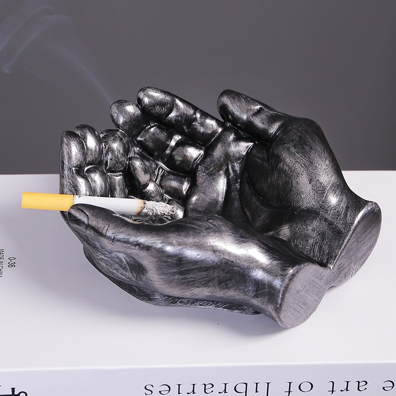 Cool Ashtray Resin Hands Palms
