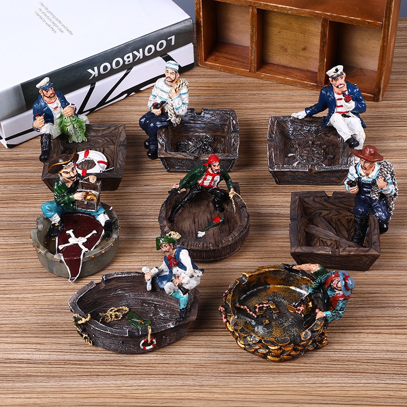 Cool Ashtrays Resin Pirates