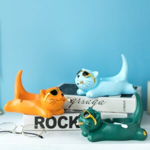 Cartoon Ashtray - "Cool Cat" -  Funny Ceramic Decor