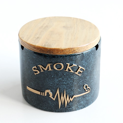 Cool Ceramic Ashtray With Lid For Patio