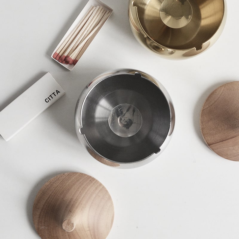 Covered Ashtray For Outside Photographed From Top