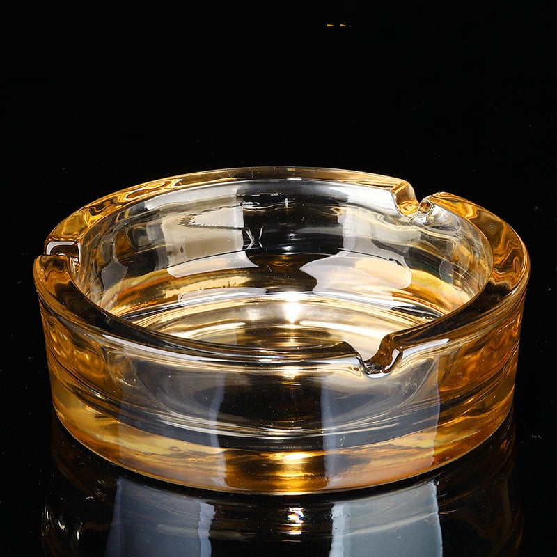 Crystal Ashtray Golden