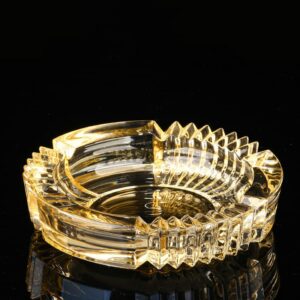 Luxury Crystal Glass Ashtray 6.5-inch