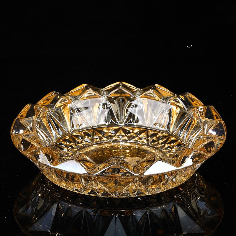 Crystal Glass Ashtray Large 6 8 Inch 17 Cm Diameter