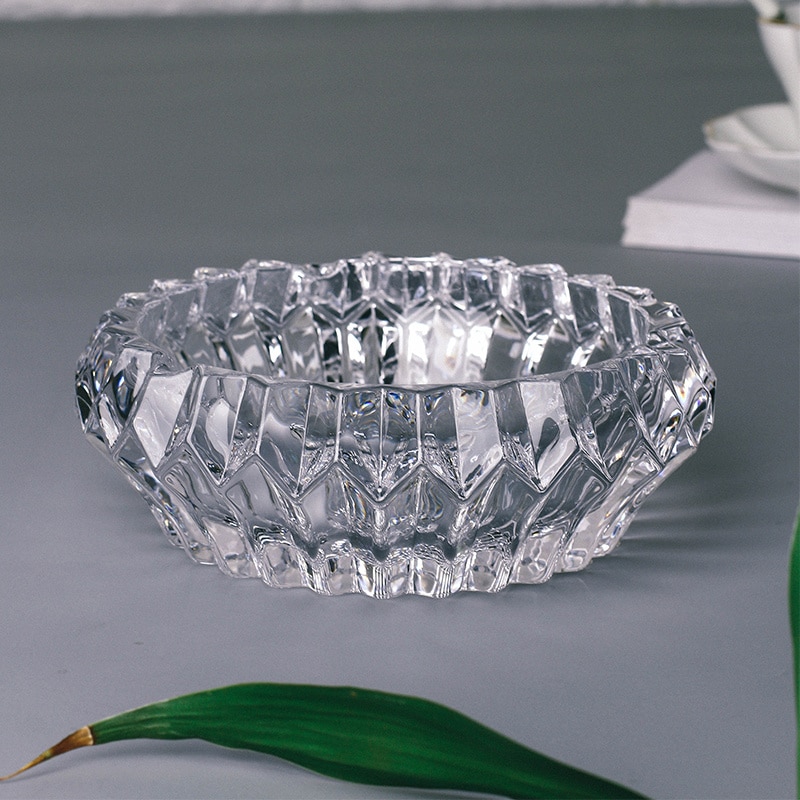 Crystal Glass Ashtray Large Classy