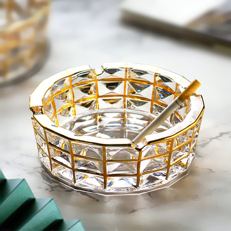 Crystal Glass Ashtray Nordic