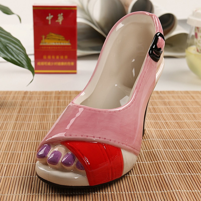 Cute Ashtray Pink High Heels