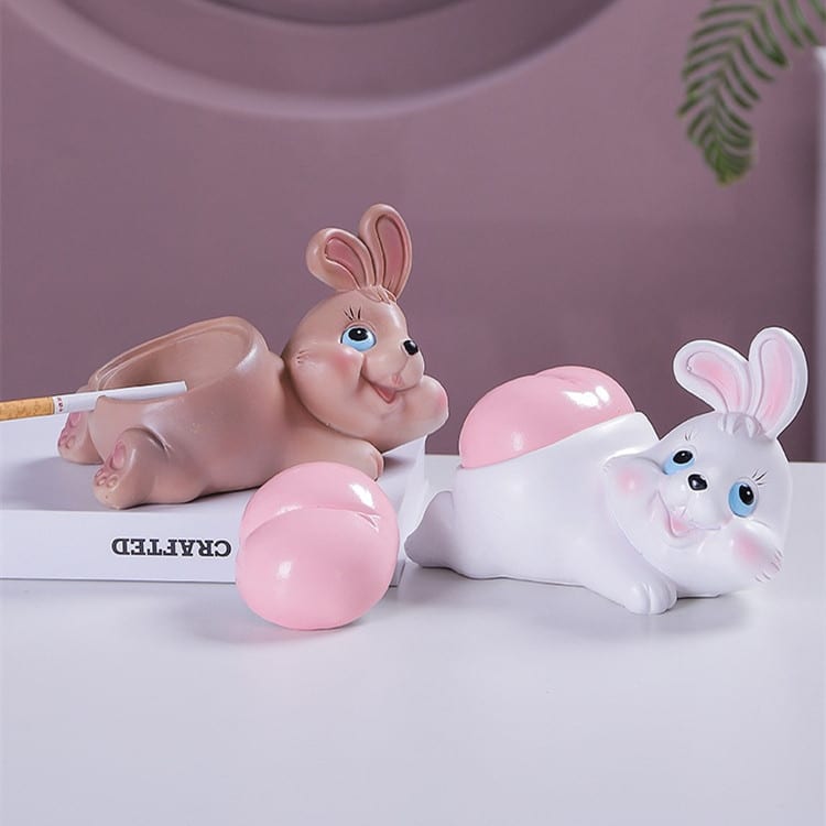 Cute Bunny Ashtrays With Lid