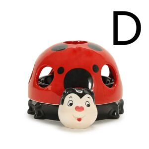 Cute Ladybug Ashtray - With Lid - Ceramic