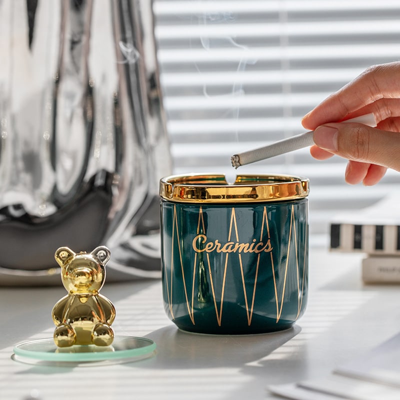 Cute Outside Ashtray With Lid Cute Bear Ash Tray