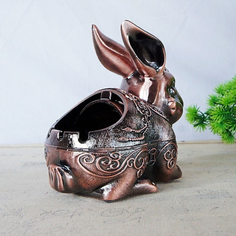 Cute Rabbit Ashtray From Behind
