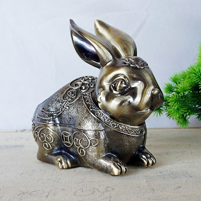 Cute Rabbit Metal Ashtray