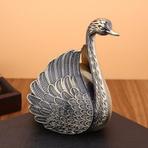 Cute Swan Ashtray With Lid - Metal