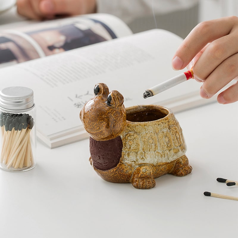 Cute Turtle Ash Tray For Cigarette
