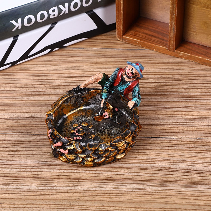 Cyclops Pirate Ashtray Resin