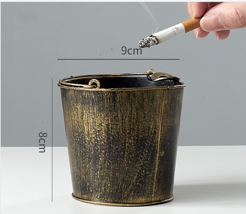Decorative Bucket Ashtray