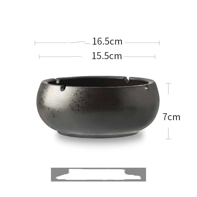Dimensions Of Black Ashtray