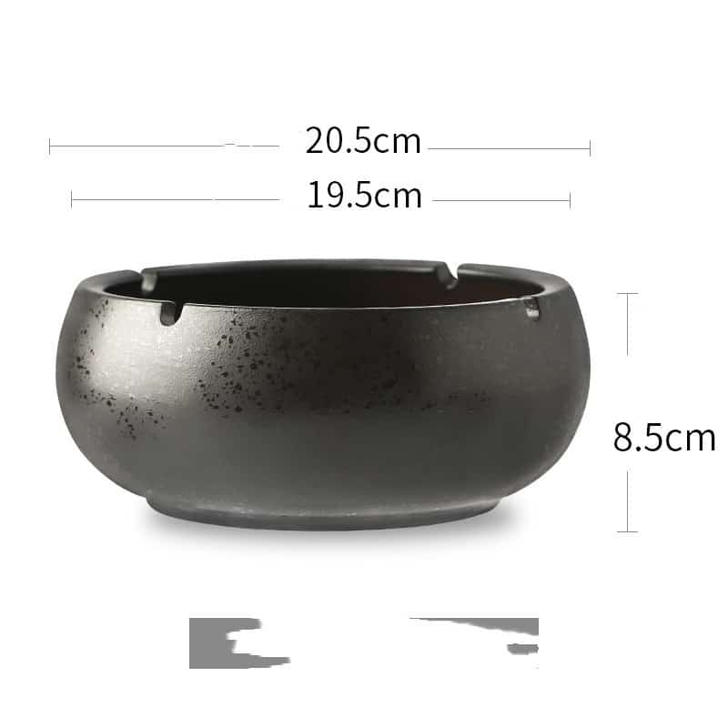 Dimensions Of Large Black Ashtray