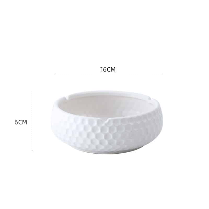 Dimensions Of Large Modern Ash Tray White Color